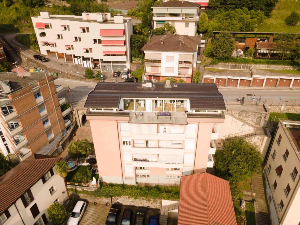 Casa Madlen - Bright Attic With Marvelous View Lejlighed Campione dʼItalia Eksteriør billede